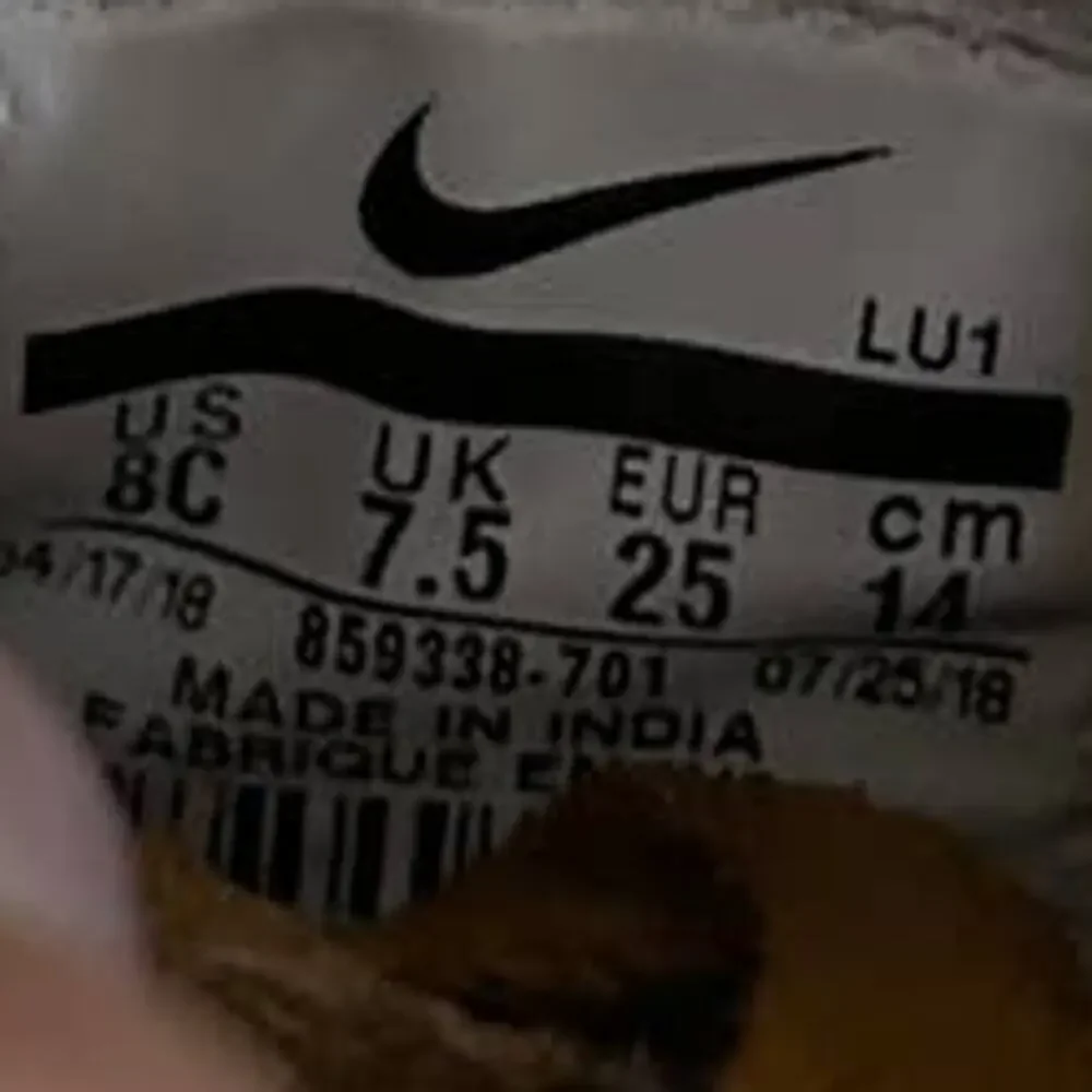 Nike -Air Force 1 Mid LV8 -Sneakers -Brown -Kids Toddler Unisex - 8C -859338-701